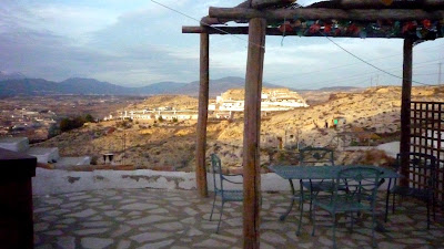 The view in front of Bedrock from our webcam as the sun sets on the last day of December 2008