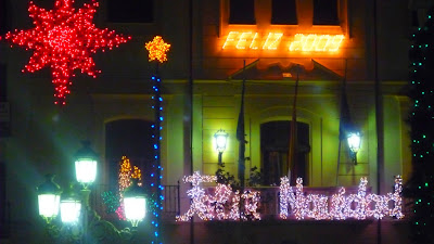 The town center in Huescar on New Year's Eve December 31st 2008