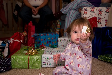 christmas - morning tess with bow