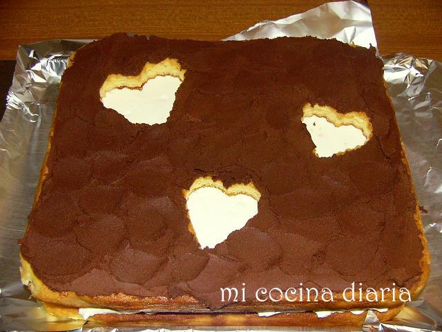 Tarta con corazones (Торт с сердечками)