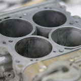 With the throttle valves removed, this is the bottom of the carb