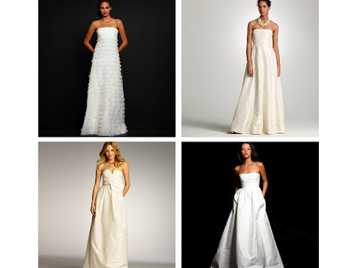 I am always amazed at what chic gowns JCrew has for brides