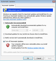  How to Turn off Automatic Updates in Windows XP