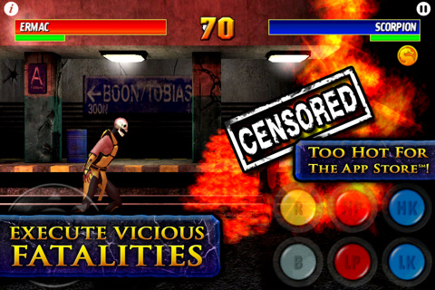 Ultimate Mortal Kombat 3 para iPhone com gráficos em 3D