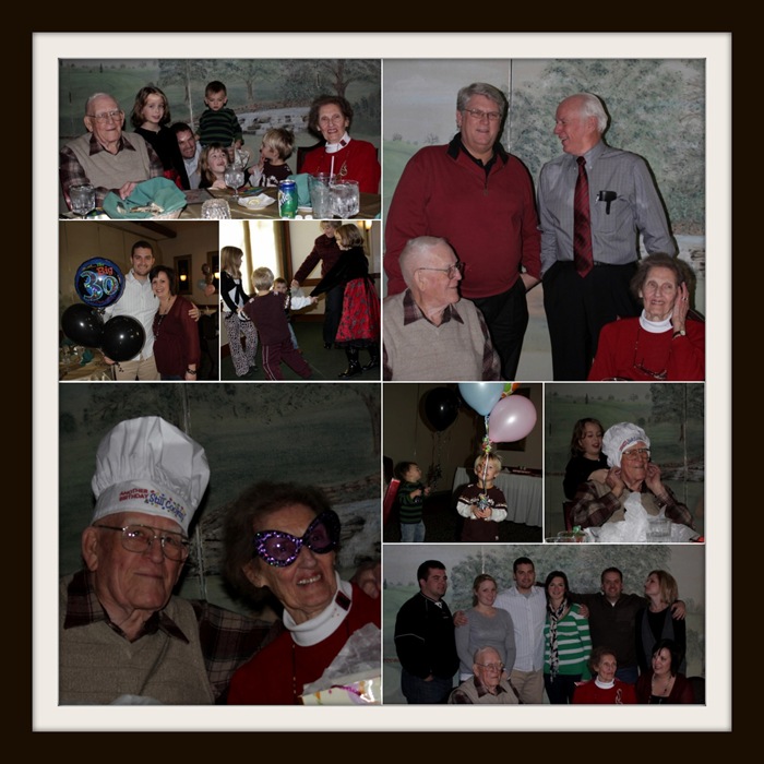 Turning 90 collage