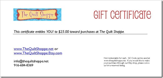 Gift Certificate