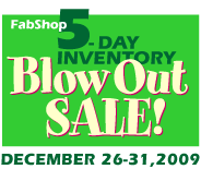 Inventory Blow Out Sale!