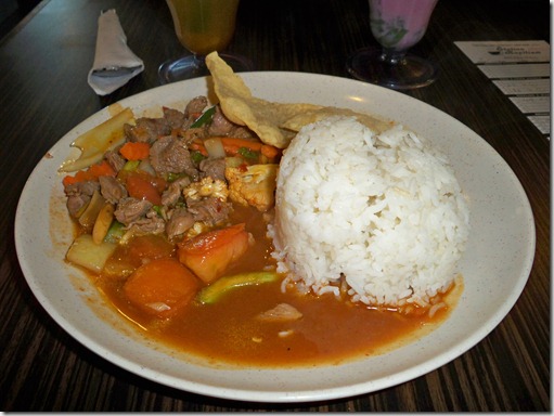 Tomyam Beef with rice