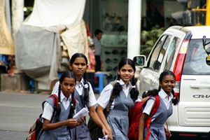 schoolgirls
