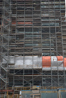 Date: February 2009
Location: Toronto
I have been fascinated about our compulsion for order in everything. Straight lines. Parallel lines. Order everywhere. We are only now seeing buildings that appear to defy the laws we have established, twisting their way upwards.
This is an example of the parallel lines. A structure surrounding another structure. So many lines.
As an aside, they do the same thing in Europe. We were in Barcelona and saw similar structures. Except, there, they cover the structure with advertising, which I thought was very smart. Date: February 2009
Location: Toronto
I have been fascinated about our compulsion for order in everything. Straight lines. Parallel lines. Order everywhere. We are only now seeing buildings that appear to defy the laws we have established, twisting their way upwards.
This is an example of the parallel lines. A structure surrounding another structure. So many lines.
As an aside, they do the same thing in Europe. We were in Barcelona and saw similar structures. Except, there, they cover the structure with advertising, which I thought was very smart.