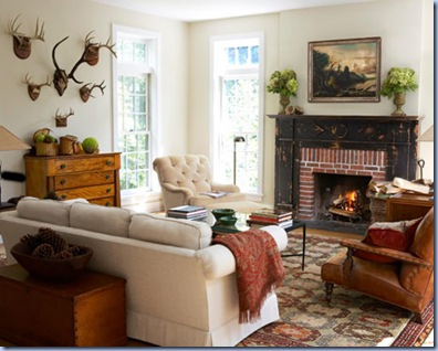 black fireplace