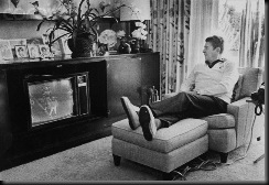 Reagan Watching TV