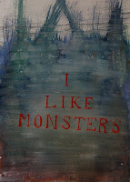 I like monsters, February 2009. water colour on paper, 20x30 cm.