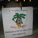 MCPHINS banner at Barefoot Charlies entrance. MCPHINS banner at Barefoot Charlies entrance.