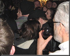 Robert Pattinson celebrating New Years' Eve at the Spy Glass Inn, Ventnor,  on the Isle of Wight, on New Year's eve/New Year's day morning. <br />Here he gets a peck on the cheek from girl believed to be Kristen Stewart.<br /><br />Pic: Zachary Culpin/Solent News<br /><br />© Solent News & Photo Agency<br />02380 458800<br />