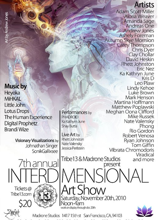 Interdimensional Art Show flyer