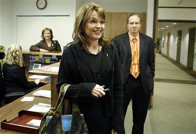 After her return to the Governor's Office in Juneau, Alaska, Gov. Sarah Palin responded to cowardly, anonymous, false attacks from critics After her return to the Governor's Office in Juneau, Alaska, Gov. Sarah Palin responded to cowardly, anonymous, false attacks from critics