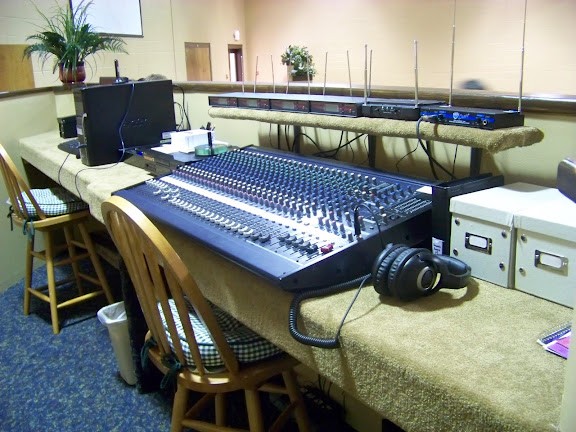Our new sound equipment has made a serious improvement in the audio quality of our services. Calvary Tabernacle thanks Matthew and Mark Whitehead for assisting us with the audio upgrade
