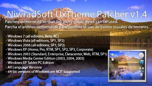 NiwradSoft Uxtheme Patcher