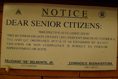 Reason#95 Perks for Senior Citizens