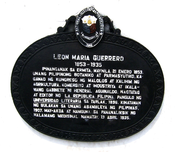 Information about Leon Maria Guerrero