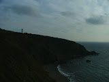 Looking back up the coast