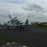 Mustang taxiing past at North Weald making us look very small!