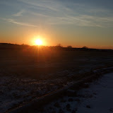 Winter sunset at Brock Farm