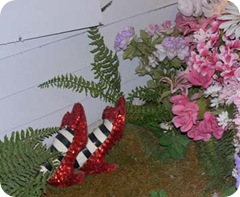 guess who is wearing the red shoes