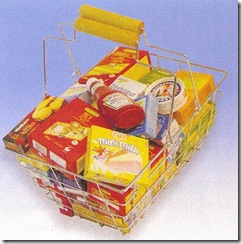 SH. DU549378 - basket with food for shop - SH. DU549378 - basket with food for shop -