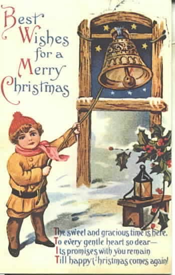 Vintage Postcard Blog: Best Wishes For a Merry Christmas