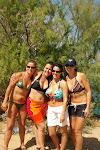 The girls at the beach
