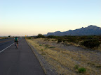 Danny Biking At Sunset