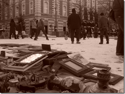 mercatino delle pulci di marolles a Bruxelles