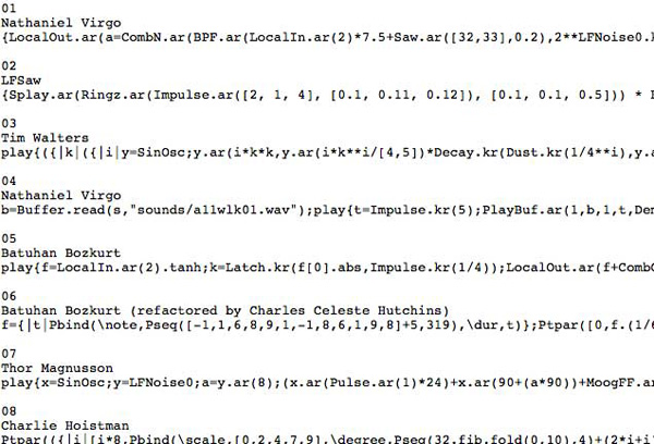 twitsupercollider