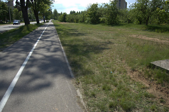 Vaizdas nuo sankryžos link Santariškių Vaizdas nuo sankryžos link Santariškių