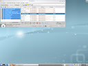 bureau KDE4 sous FreeBSD, avec le lecteur audio Clementine