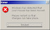 Error - Windows has detected that your mouse has been moved.