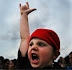 Ozzfest 2006 - Reminds me of that famous pic of the blonde soccer fan kid flippin the bird.
