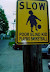 Drive slow - Poor - blind kid playing basketball.