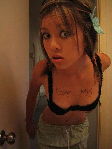 Date me - There is a 99.9% chance that this chick is crazy. But I'd still date her.