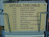 My office timetable - I need one more coffee break.