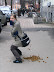 Brave girl - She would dump a load in front of anyone...