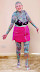 Tattoo madness - Old lady gone crazy.