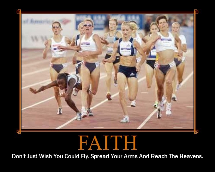 Faith - Don't just wish you could fly. Spread your arms and reach the heavens!