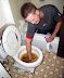 Cleaning the toilet - Uhh... gloves aren't that expensive.