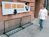 Free air guitar - Cool promo idea. Guitar stands were placed around Glasgow City inviting people to help themselves to an air guitar.