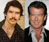 Pierce Brosnan in 1981 and today. - Also known as James Bond.