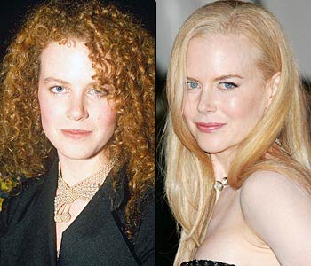Nicole Kidman in 1989 and today - Her haircut is way better now.