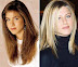 Jennifer Aniston in 1990 and today. - She's still very cute.